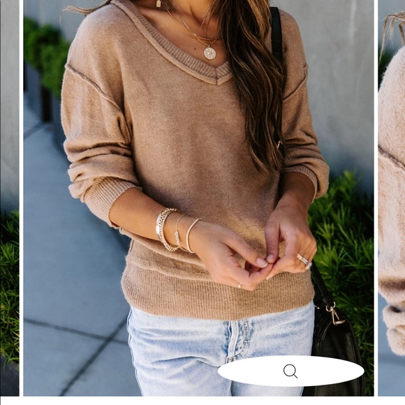 Tan sweater brand new Vici Collection - Picture 2 of 4